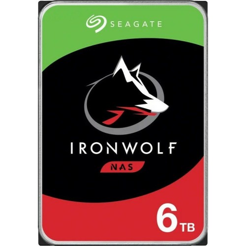 Seagate Ironwolf 6TB HDD Σκληρός Δίσκος 3.5" SATA III 5400rpm με 256MB Cache για NAS