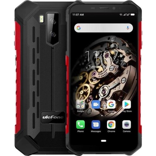 SUNSHINE SS-057 TPU hydrogel Τζαμάκι Προστασίας για Ulefone Armor X5 Dual SIM (3GB/32GB) Ανθεκτικό Smartphone Κόκκινο
