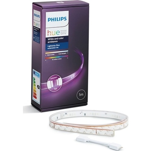 Philips Hue Lightstrip Plus Extension V4 Ταινία LED Τροφοδοσίας 220V RGBW Μήκους 1m