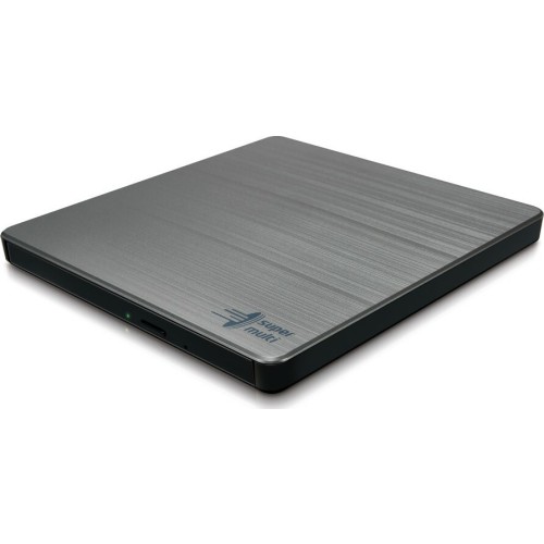 Hitachi-LG Data Storage Εξωτερικός Οδηγός Εγγραφής/Ανάγνωσης DVD/CD για Laptop / Desktop Ασημί