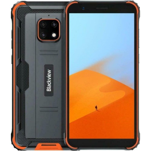 SUNSHINE SS-057A HQ HYDROGEL Τζαμάκι Προστασίας για BlackView BV4900 (3GB/32GB) Ανθεκτικό Smartphone Πορτοκαλί