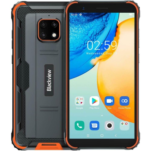 SUNSHINE SS-057A HQ HYDROGEL Τζαμάκι Προστασίας για BlackView BV4900 Pro Dual SIM (4GB/64GB) Ανθεκτικό Smartphone Πορτοκαλί