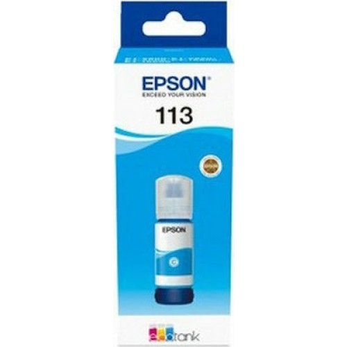 Epson 113 Γνήσιο Μελάνι Εκτυπωτή InkJet Κυανό (C13T06B240)