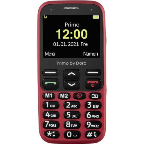 SUNSHINE SS-057R Frosted Hydrogel Τζαμάκι Προστασίας για Doro Primo 368 Single SIM Κινητό με Μεγάλα Κουμπιά Red