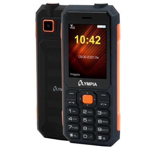 SUNSHINE SS-057R Frosted Hydrogel Τζαμάκι Προστασίας για Olympia Active Dual SIM Κινητό με Κουμπιά Black / Orange