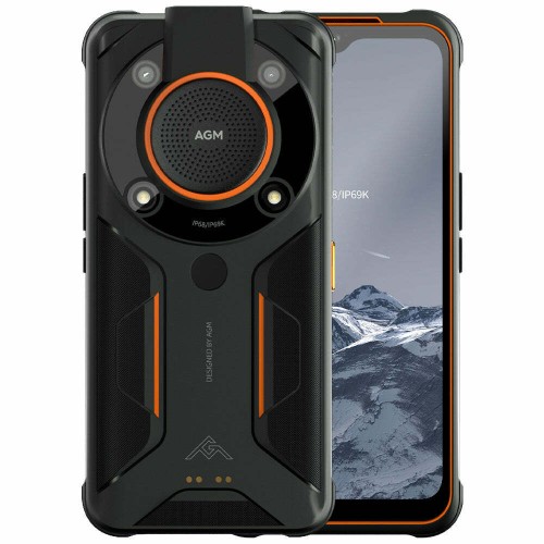 SUNSHINE SS-057 TPU hydrogel Τζαμάκι Προστασίας για AGM Glory SE 5G Dual SIM (8GB/128GB) Ανθεκτικό Smartphone Black/Orange