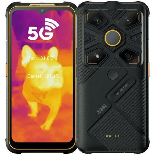 SUNSHINE SS-057 TPU hydrogel Τζαμάκι Προστασίας για AGM Glory G1s 5G Dual SIM (8GB/128GB) Ανθεκτικό Smartphone Μαύρο / Πορτοκαλί