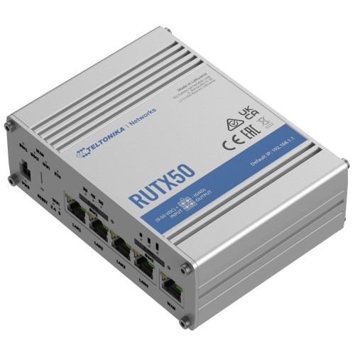 Teltonika RUTX50 Ασύρματο 5G Mobile Router Wi‑Fi 5 με 4 Θύρες Gigabit Ethernet