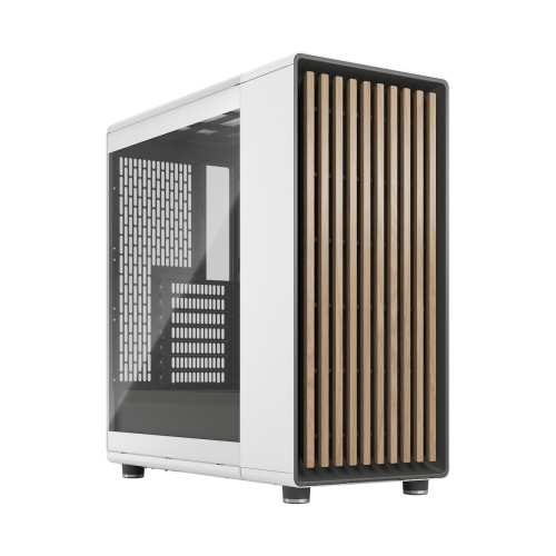 Fractal Design North Gaming Midi Tower Κουτί Υπολογιστή με Πλαϊνό Παράθυρο Chalk White TGC
