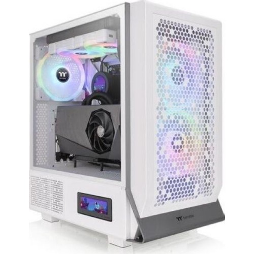 Thermaltake Ceres 300 TG Gaming Midi Tower Κουτί Υπολογιστή με Πλαϊνό Παράθυρο και RGB Φωτισμό Λευκό
