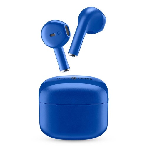 Cellular Line Swag Earbud Bluetooth Handsfree Ακουστικά με Θήκη Φόρτισης Μπλε