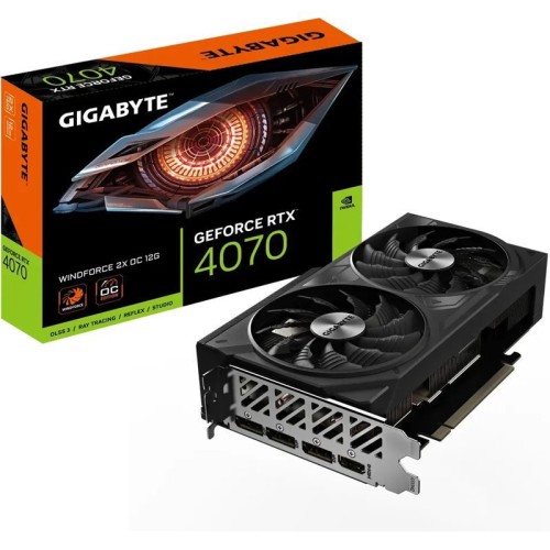 Gigabyte GeForce RTX 4070 12GB GDDR6X Windforce 2X OC Κάρτα Γραφικών