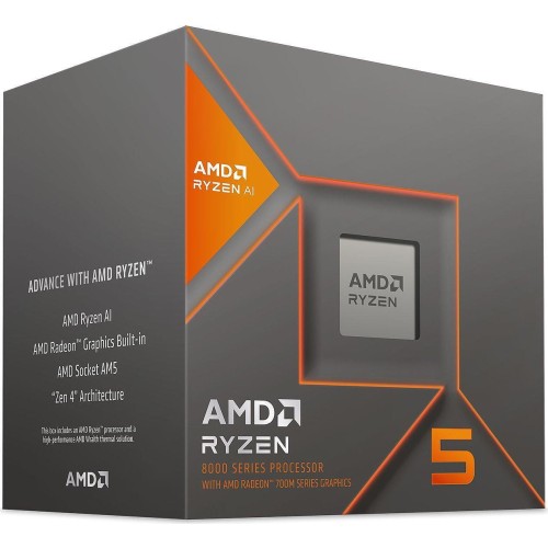 AMD Ryzen 5 8600G 4.3GHz Επεξεργαστής 6 Πυρήνων για Socket AM5 σε Κουτί με Ψύκτρα
