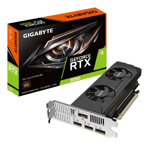 Gigabyte GeForce RTX 3050 6GB GDDR6 OC Low Profile 6G Κάρτα Γραφικών
