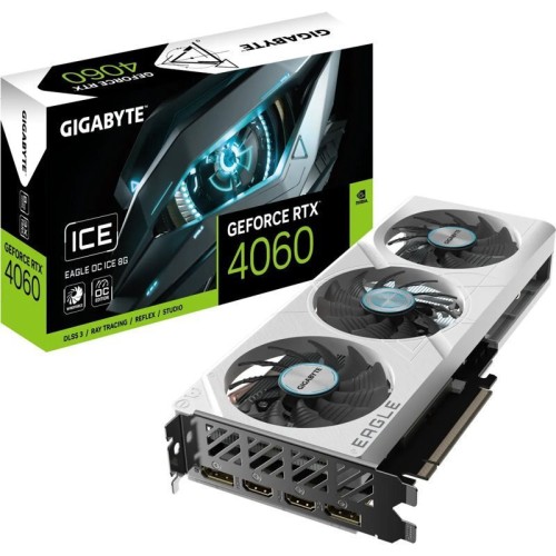 Gigabyte GeForce RTX 4060 8GB GDDR6 Eagle OC Ice Κάρτα Γραφικών