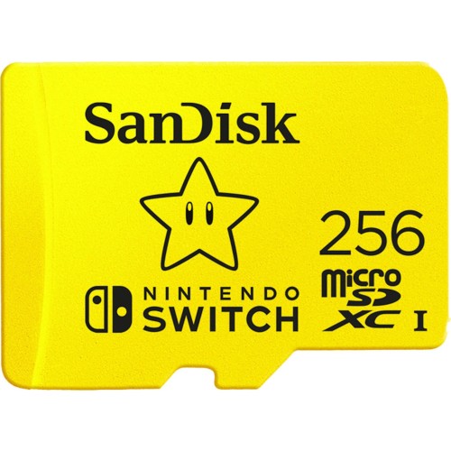 Sandisk Nintendo Switch microSDXC 256GB Class 10 U3 V30 A1 UHS-I (SDSQXAO-256G-GNCZN)