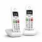 Gigaset E290 Ασύρματο Τηλέφωνο Duo με Ελληνικό Μενού Λευκό