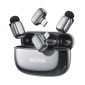 Boya Mini 2 Lightning & Type-C Ασύρματο Δυναμικό Μικρόφωνο Πέτου, Clip On Δημοσιογραφικό σε Γκρι Χρώμα Space Grey