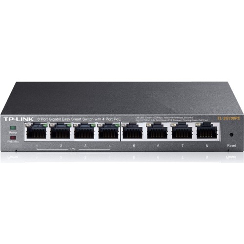 TP-LINK TL-SG108PE v1 Unmanaged L2 PoE Switch με 8 Θύρες Ethernet