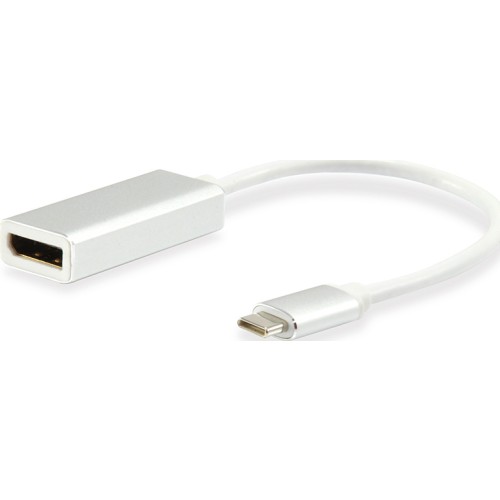Equip Μετατροπέας USB-C male σε DisplayPort female Λευκό 1τμχ 133458