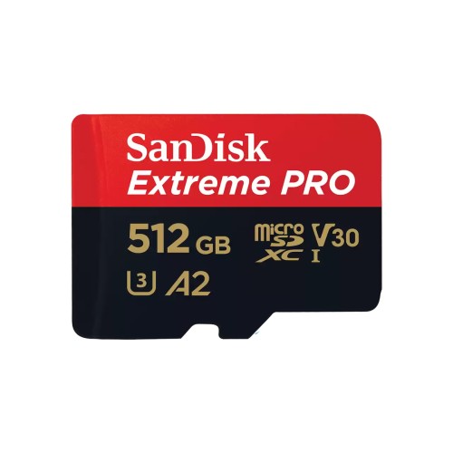 Sandisk Extreme Pro microSDXC 512GB U3 V30 A2 UHS-I με αντάπτορα