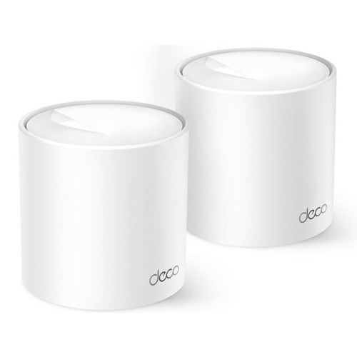 TP-LINK Deco X10 v1 WiFi Mesh Network Access Point Wi‑Fi 6 Dual Band (2.4 & 5GHz) σε Διπλό Kit Λευκό