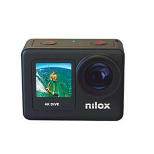 Nilox Action Cam 4K Dive 128GB Action Camera 4K Ultra HD Υποβρύχια με Οθόνη Αφής 2" και Wi-Fi Μαύρη