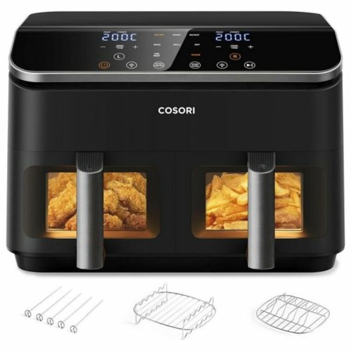 Cosori Dual Basket 8.5 Chef Edition Air Fryer με Διπλό Αποσπώμενο Κάδο 8.5lt Μαύρο