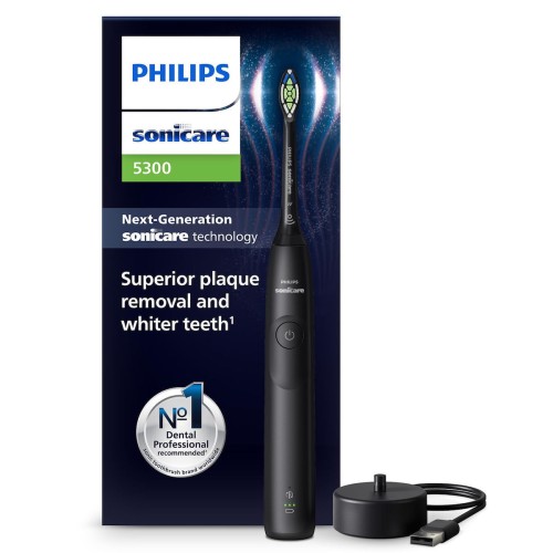 Philips Sonicare 5300 Ηλεκτρική Οδοντόβουρτσα με Αισθητήρα Πίεσης Μαύρη