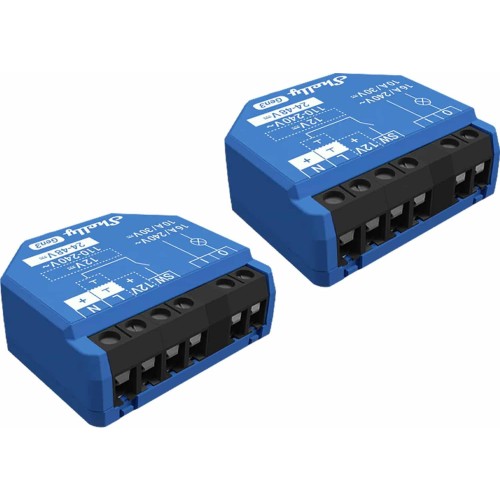Shelly 1 Gen3 Smart Switch 1 Καναλιού Wi-Fi & Bluetooth 10A 2τμχ Shelly_1_Gen3_2er