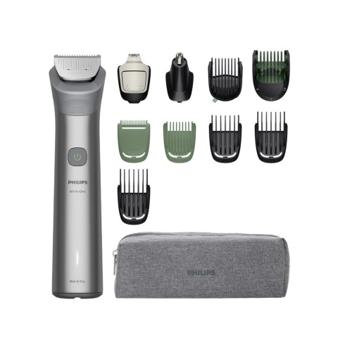 Philips Multigroom S5000 Σετ Επαναφορτιζόμενης Κουρευτικής Μηχανής Γκρι MG5941/15