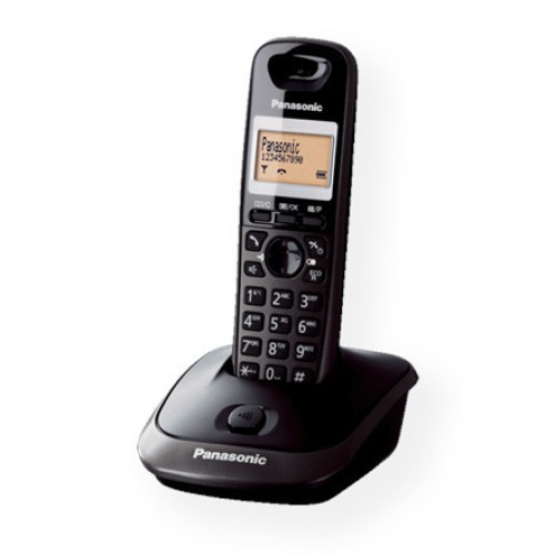 Panasonic KX-TG2511FXT Ασύρματο Τηλέφωνο Titanium Black