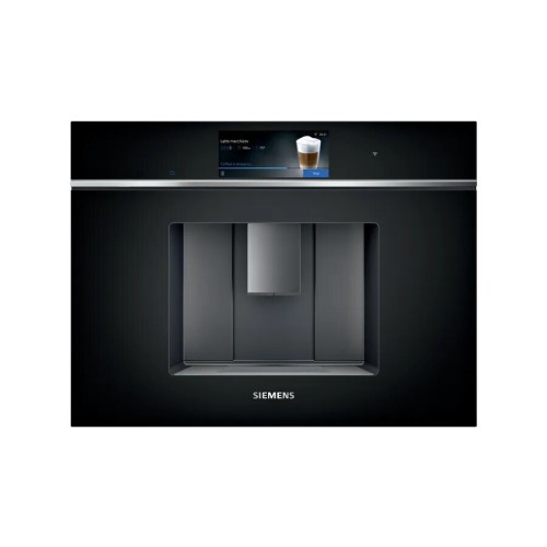 Siemens Iq700 Αυτόματη Μηχανή Espresso Εντοιχιζόμενη 1500W με Μύλο Άλεσης Μαύρη