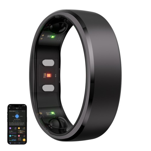 RingConn Gen 2 Smart Ring 19.9mm με Παλμογράφο Μαύρο