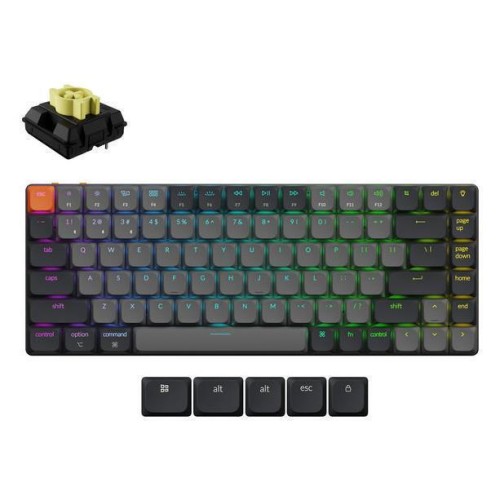 Keychron K3 QMK V3 K3X-B4 Ασύρματο Gaming Μηχανικό Πληκτρολόγιο 75% με Keychron Milk POM Banana διακόπτες και RGB φωτισμό (Αγγλικό US)