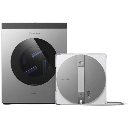 Ecovacs Καθαριστής Τζαμιών Ρομπότ Μπαταρίας Λευκός