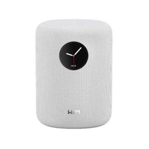 Smart Speaker Wiim Sound 1.8" Touchscreen Microphone Voice Assistant Control Wi-fi Bluetooth White
