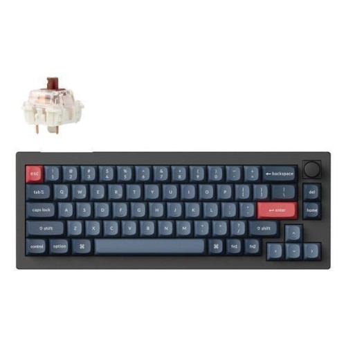 Keychron V2 MAX V2M-D3 Ασύρματο Gaming Μηχανικό Πληκτρολόγιο 65% με Keychron K Pro Blue διακόπτες και RGB φωτισμό (Αγγλικό US)