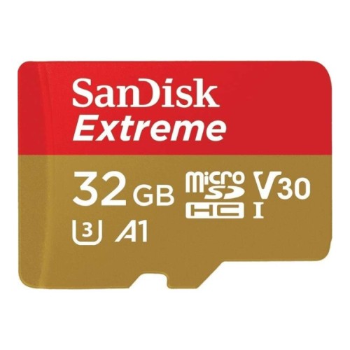 Sandisk Extreme microSDHC 32GB Class 10 U3 V30 A1 UHS-I με αντάπτορα