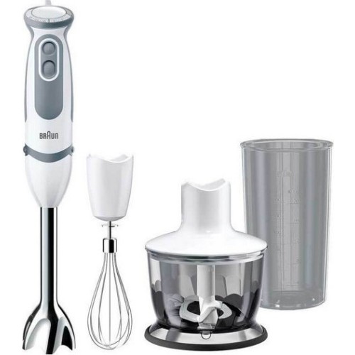 Braun MQ5235 Ραβδομπλέντερ με Ανοξείδωτη Ράβδο 1000W Λευκό